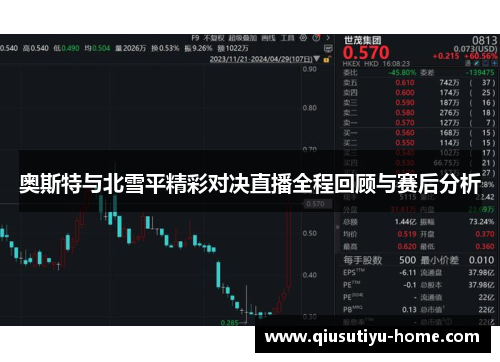 奥斯特与北雪平精彩对决直播全程回顾与赛后分析
